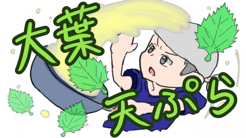 大葉の天ぷら サクサクな揚げ方とは コツは片面に衣 油の温度 揚げ時間 ともの気まま日記